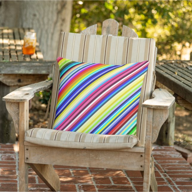 Stripey Outdoor Pillow (Chair)