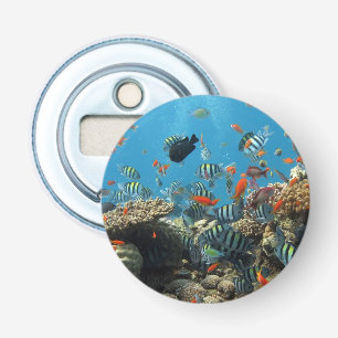 Stripey Tropical Fish Coral Chaos Bottle Opener