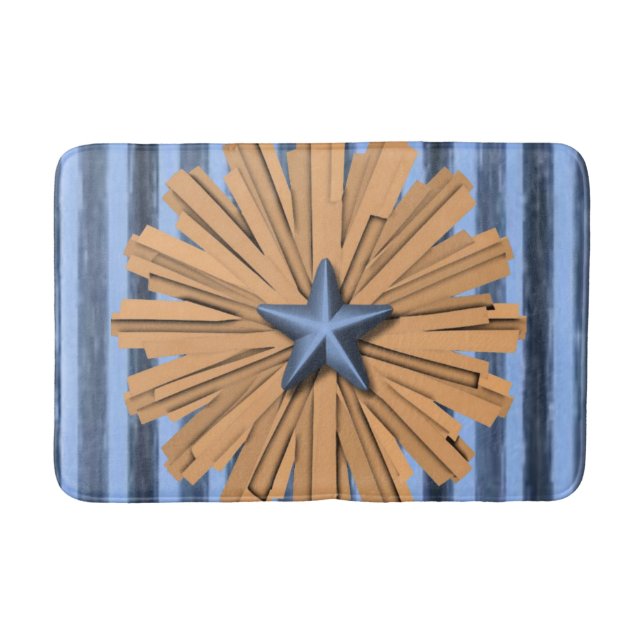 stripped bathroom bathmat (Front)