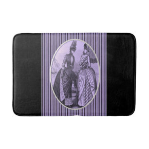 stripped bathroom bathmat