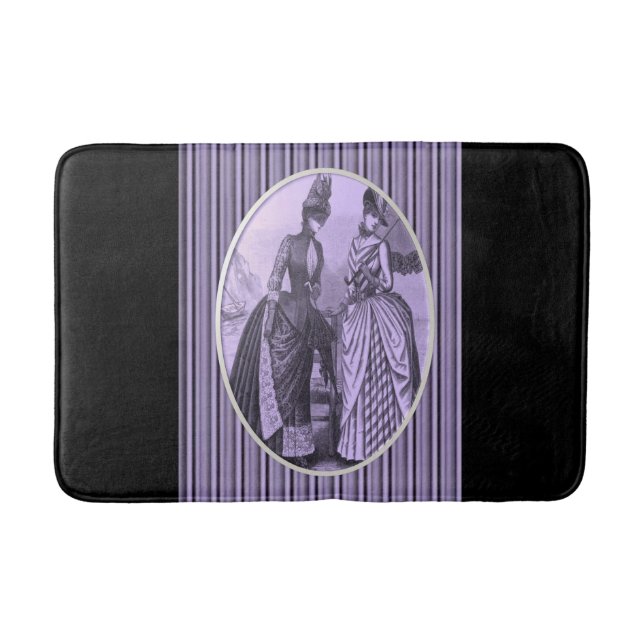 stripped bathroom bathmat (Front)