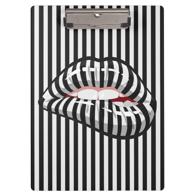 Stripped Lips  Clipboard (Front)