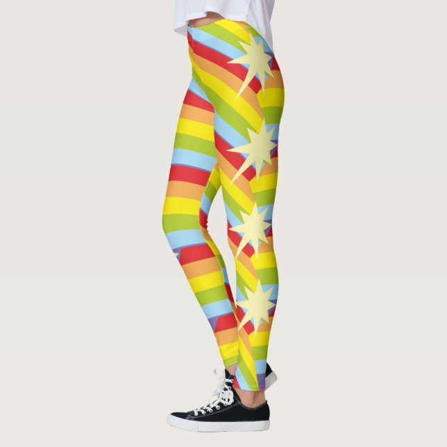 Stripped Starbursts Leggings (Left)