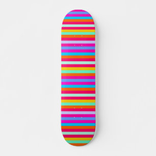 Stripy Colour Skateboard