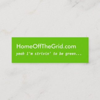 Strivin' to be Green - Profile Card