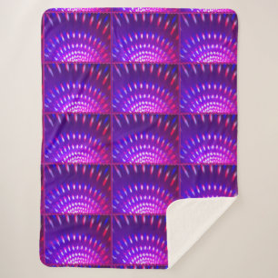 Strobe Lights Sherpa Blanket