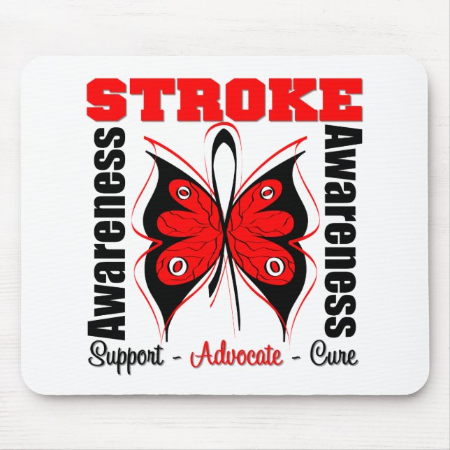 Stroke Awareness Butterfly Mouse Pad (Front)