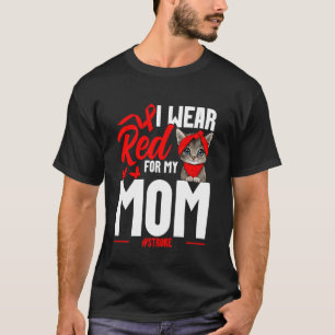 Stroke Awareness Mama Cat Mom Stroke Survivor Stro T-Shirt