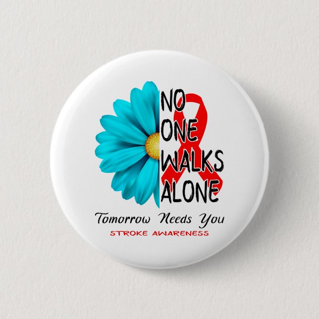 Stroke Awareness Month Ribbon Gifts 2 Inch Round Button (Front)