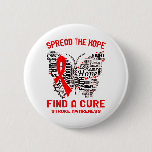 Stroke Awareness Month Ribbon Gifts 2 Inch Round Button
