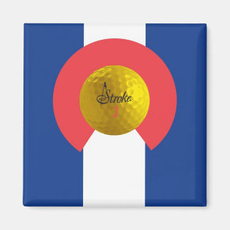 Stroke Colorado Flag Magnet