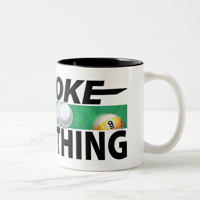 Stroke is Everything 9 Ball Two-Tone Coffee Mug (Right)