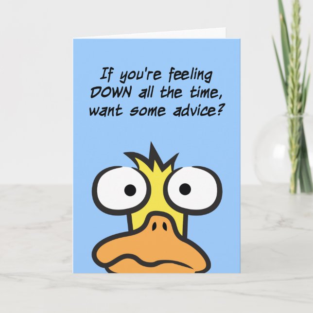 Stroke Of Duck (get well) Card (Front)