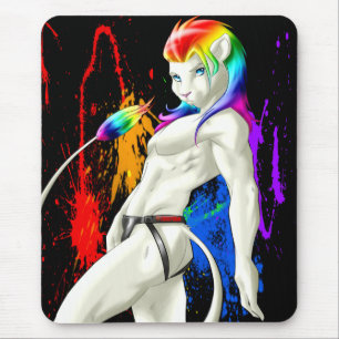 stroke splat image mouse pad