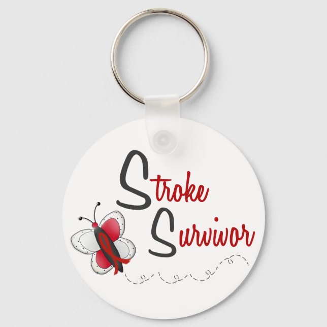 Stroke Survivor BUTTERFLY SERIES 2 Keychain (Front)
