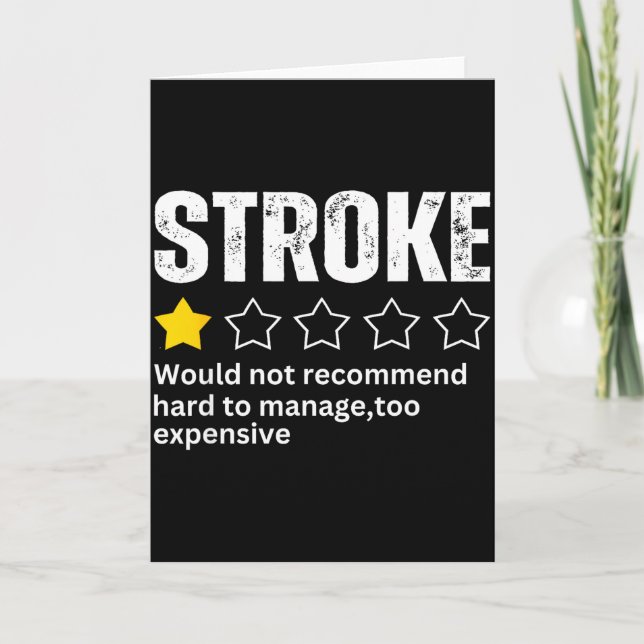 Stroke Survivor Heart Disease Warrior Fighter Card (Front)