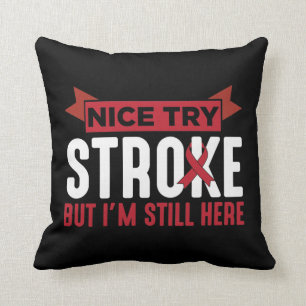 Stroke Survivor Supporter Stroke Awareness Throw Pillow