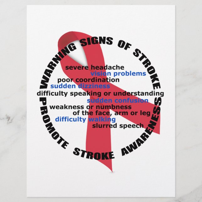 Stroke Warning Signs & Symptoms Flyer (Front)