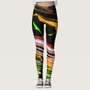 Strokes of lines leggings