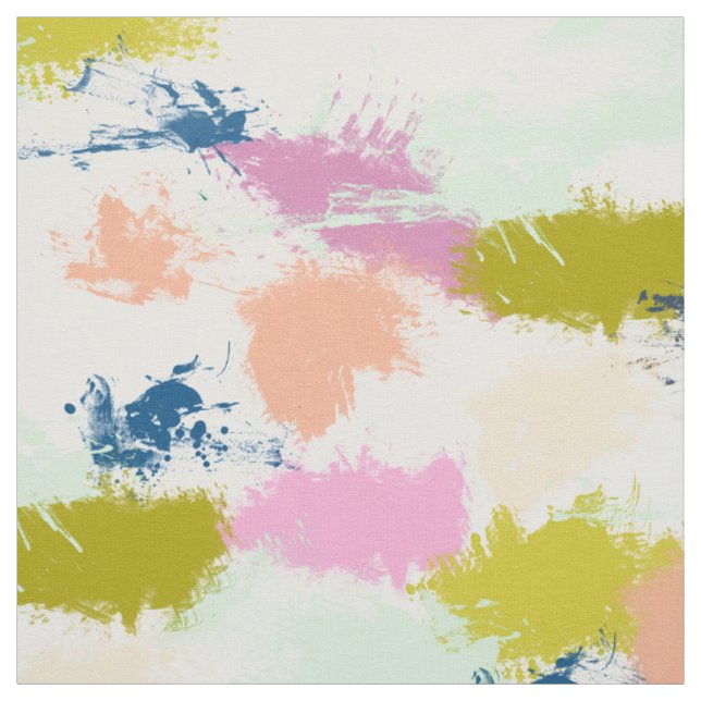 Strokes , paints , oil paint fabric (Swatch)