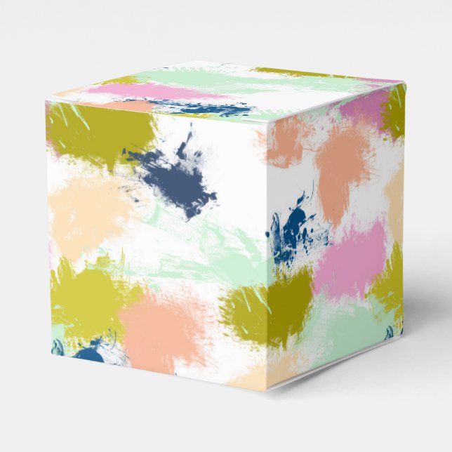 Strokes , paints , oil paint favor box (Front Side)