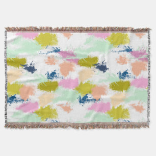 Strokes , paints , oil paint throw blanket