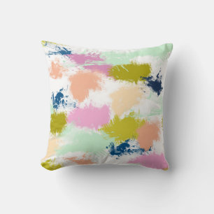 Strokes , paints throw pillow