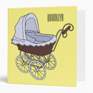 Stroller cartoon illustration binder