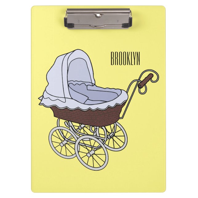 Stroller cartoon illustration  clipboard (Front)