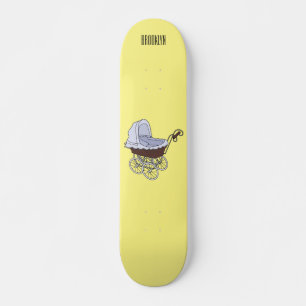 Stroller cartoon illustration  skateboard