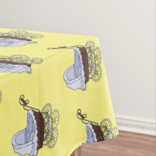 Stroller cartoon illustration tablecloth