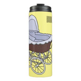 Stroller cartoon illustration thermal tumbler