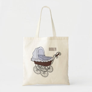 Stroller cartoon illustration  tote bag