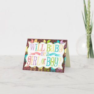 Stroller Chic Gender Reveal - Custom Note Cards