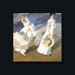 Strolling along the Seashore, 1909 Canvas Print<br><div class="desc">Strolling along the Seashore,  1909 | by Joaquin Sorolla y Bastida | Art Location: Museo Sorolla,  Madrid,  Spain | Spanish Artist | Image Collection Number: XIR218726</div>