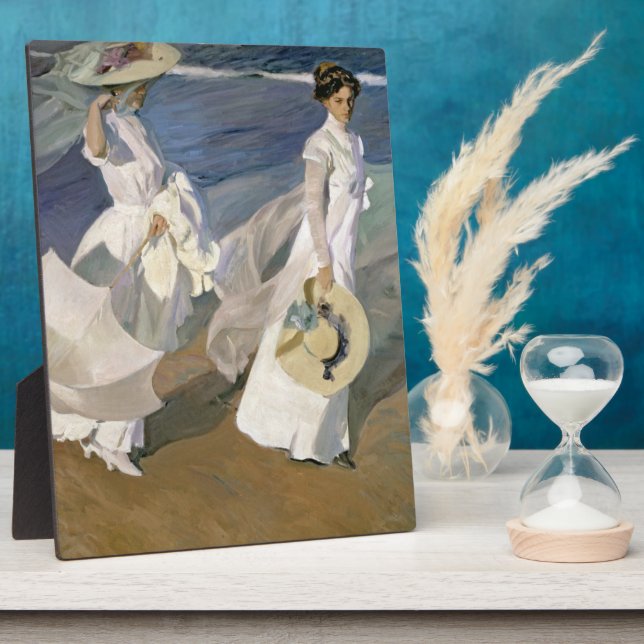 Strolling along the Seashore, 1909 Plaque (Side)