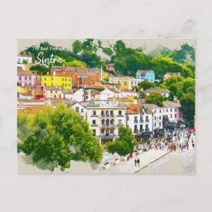 Strolling in Sintra, Portugal Postcard