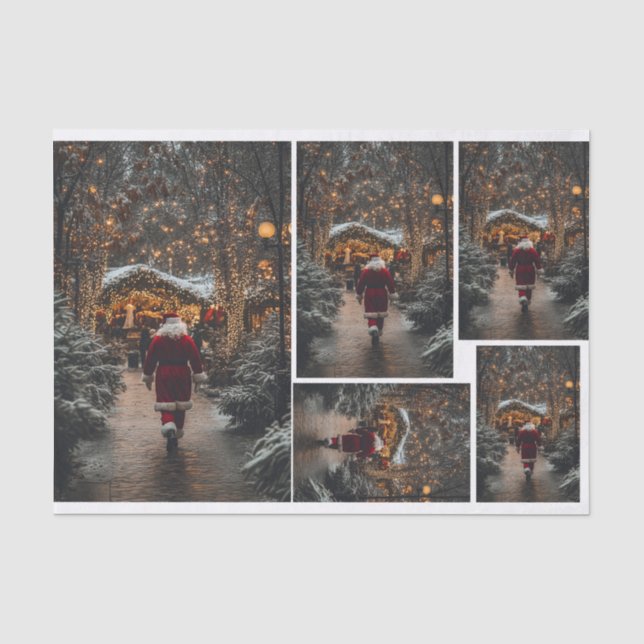 Strolling to the Shop of Lights Tissue Paper (Front)