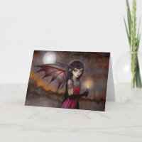 Strolling Victoria Vampire Greeting Card