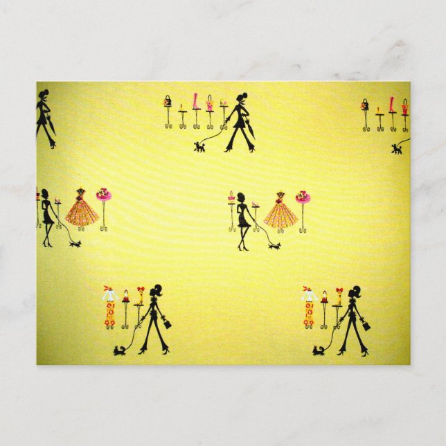 Strolling With the Poochie Postcard (Front)