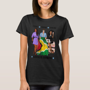 Strong Afro Guyanese Grandma Guyana Flag Latina T-Shirt