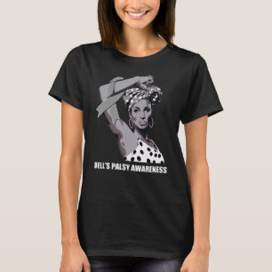 Strong Afro Mom Bell s Palsy Awareness T-Shirt