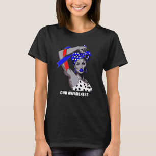 Strong Afro Mom CHD Awareness T-Shirt