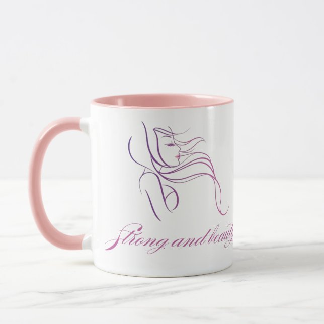 Strong and beauty  mug (Left)