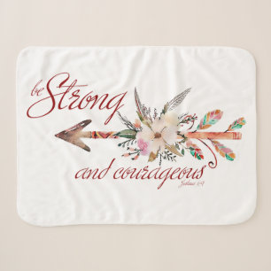 Strong and courageous sherpa blanket