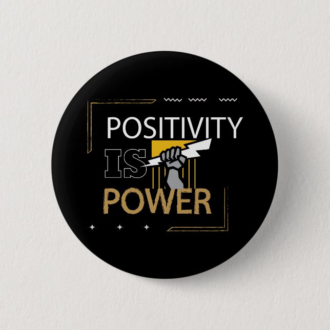 Strong and Motivated Design  2 Inch Round Button (Front)