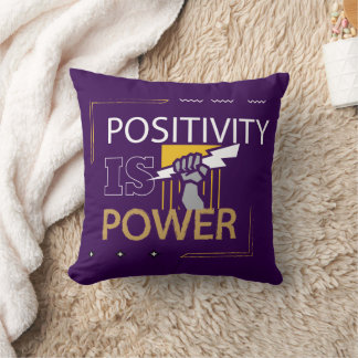 Strong and Motivated Design  Throw Pillow