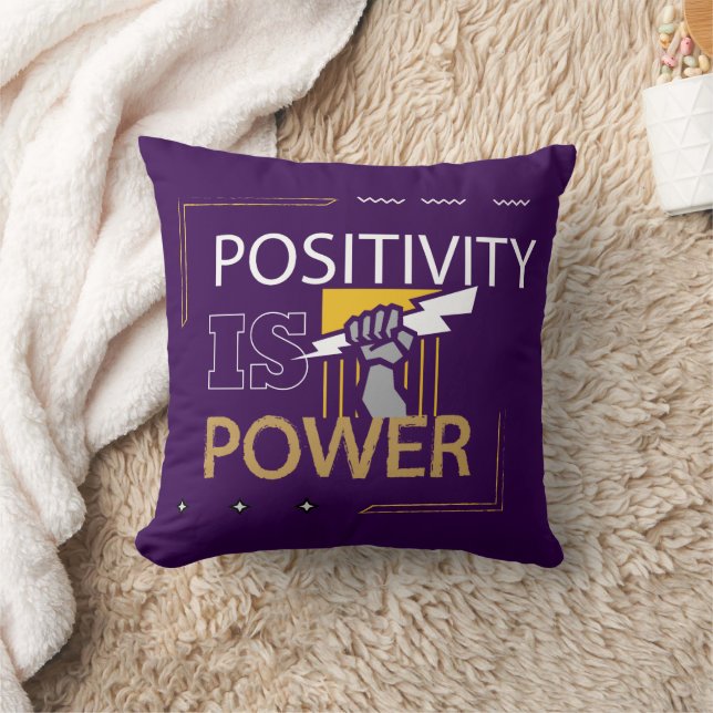 Strong and Motivated Design  Throw Pillow (Blanket)