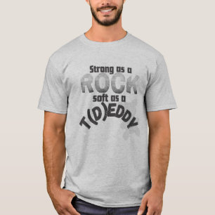 Strong as a Rock, Soft as a Teddy Funny Dad shirt