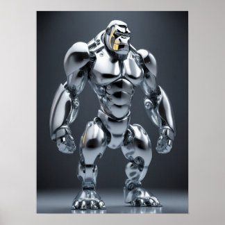 Strong-As-Steel Ape Poster